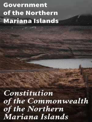 cover image of Constitution of the Commonwealth of the Northern Mariana Islands